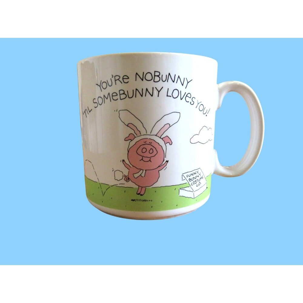 You're Nobunny Ti'l Somebunny Loves You Funny Bunny Stoneware Mug By American Gr